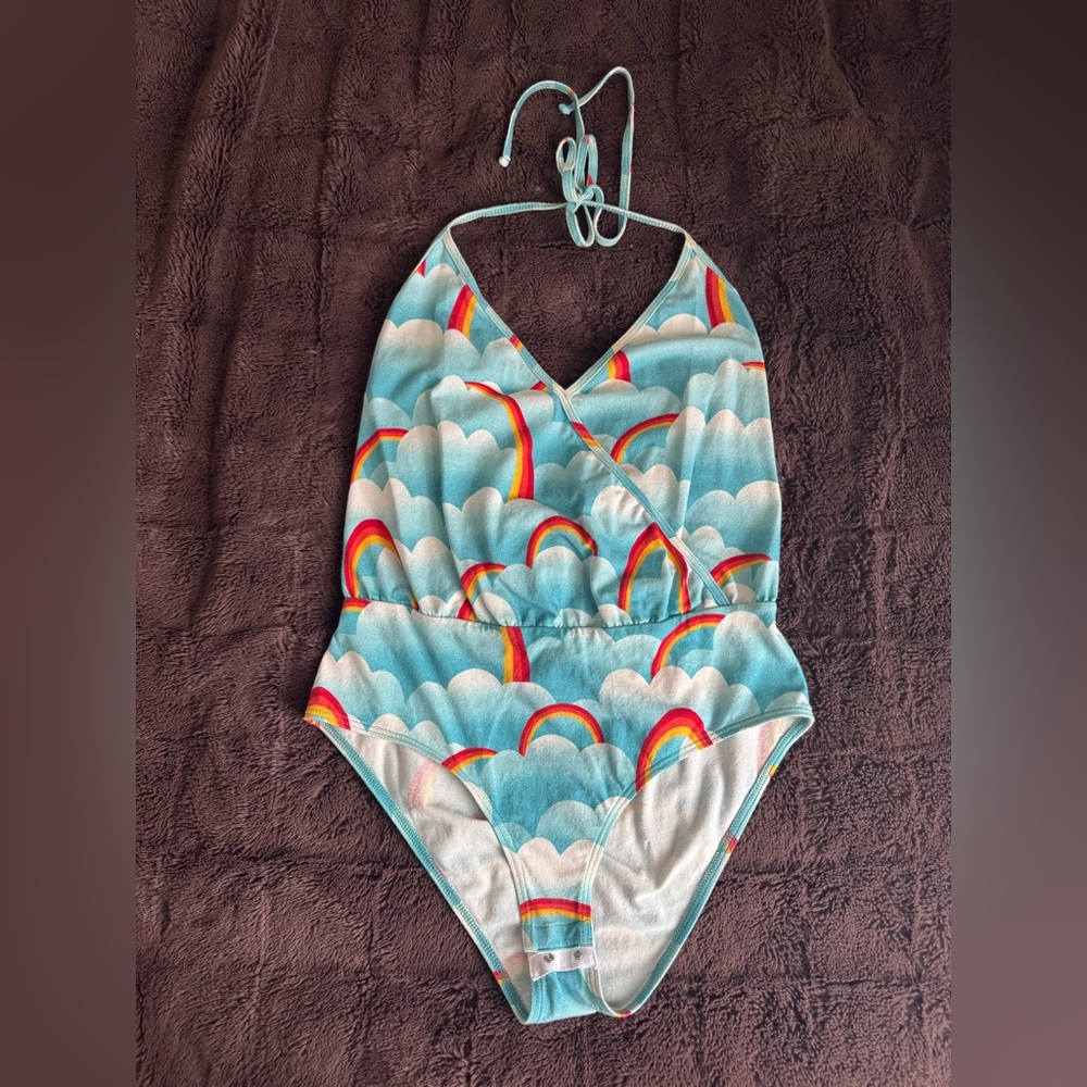 Large ModCloth Rainbow Body Suit
